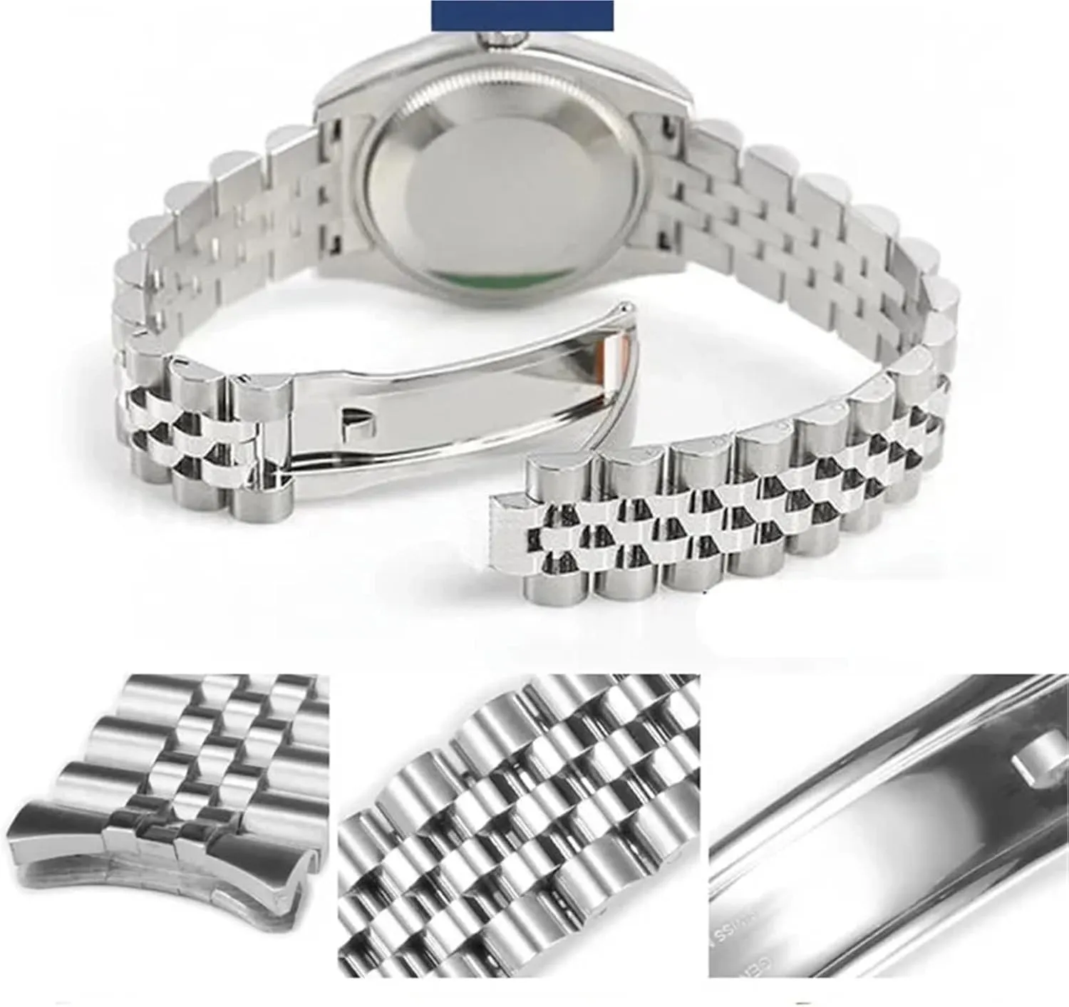 Stainless Steel Watch Strap Men And Women Bracelet 20mm 21mm Quick Release Adjustable