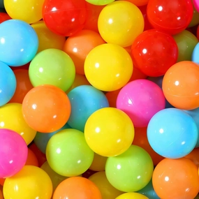 STARBOLO Ball Pit Balls Pack of 100 - BPA&Phthalate Free Non-Toxic Crush Proof Play Pit Soft Plastic Ball for 1 2 3 4 5 Years Old Toddlers Baby Kids Birthday Pool Tent Party
