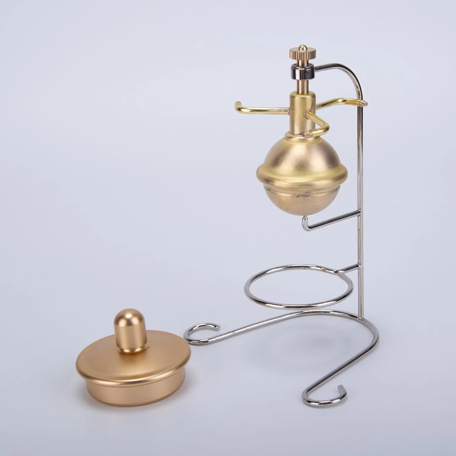 Steam Engine Model Kit, Mini Full Copper Verticle Type Steam Engine Model, Physics Experiment Toy for Adults