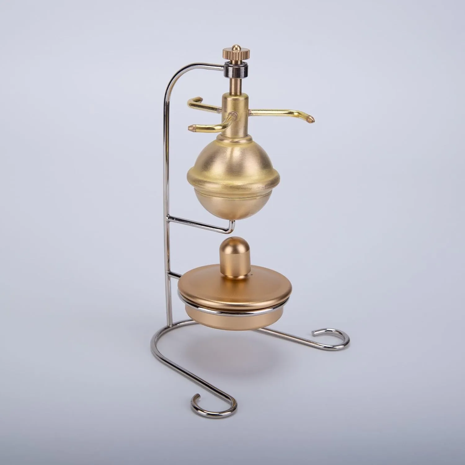 Steam Engine Model Kit, Mini Full Copper Verticle Type Steam Engine Model, Physics Experiment Toy for Adults