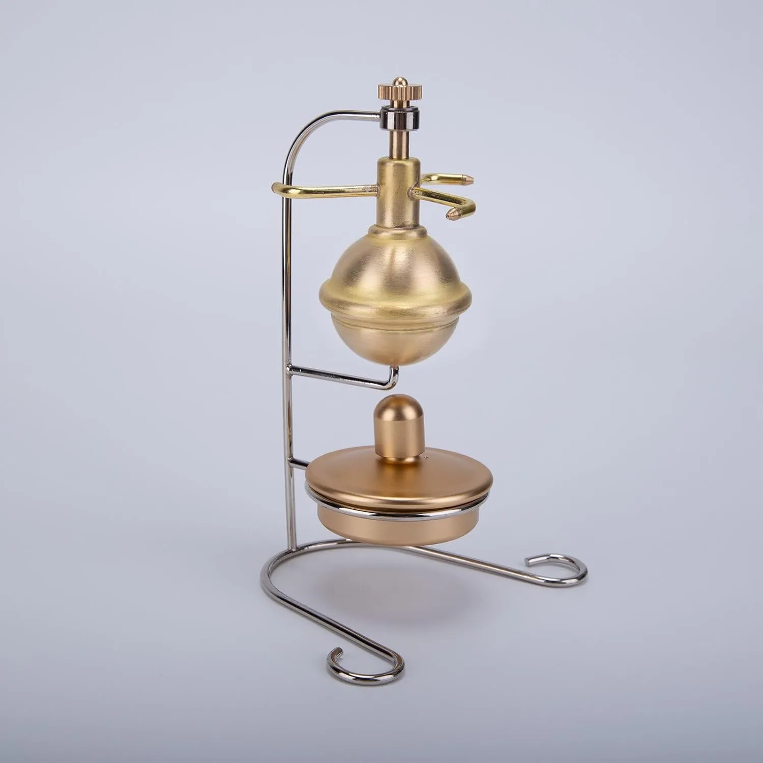 Steam Engine Model Kit, Mini Full Copper Verticle Type Steam Engine Model, Physics Experiment Toy for Adults