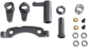 Steering Assembly Metal Parts Compatible with 1/10 RC Cars Compatible with ZD Racing DBX-10 10427S 9106S Remote Control Car Accessories(Titanium)