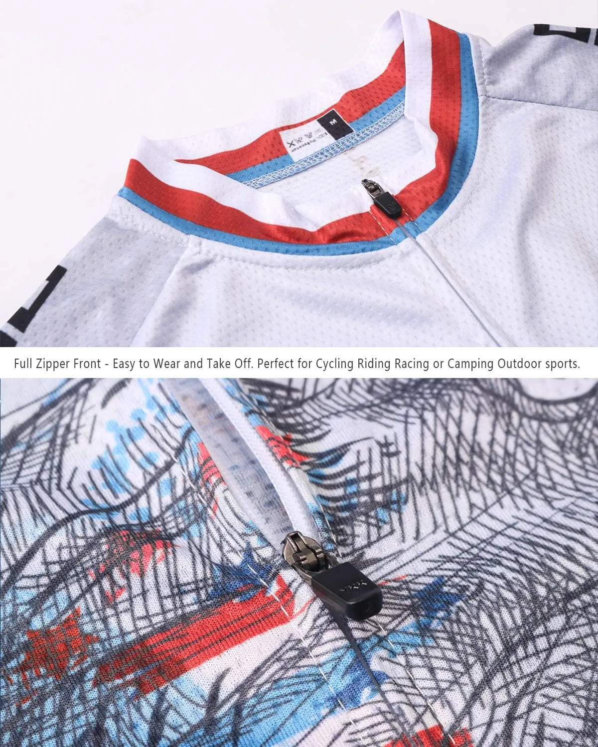 Strgao Men's Cycling Jersey Bike Short Sleeve Shirt