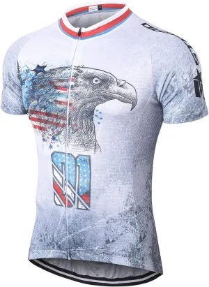 Strgao Men's Cycling Jersey Bike Short Sleeve Shirt