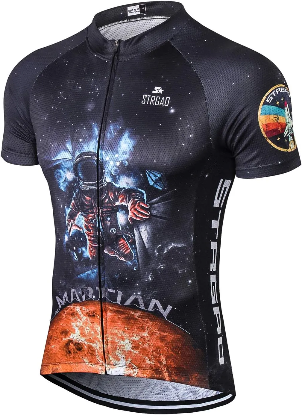 Strgao Men's Cycling Jersey Bike Short Sleeve Shirt