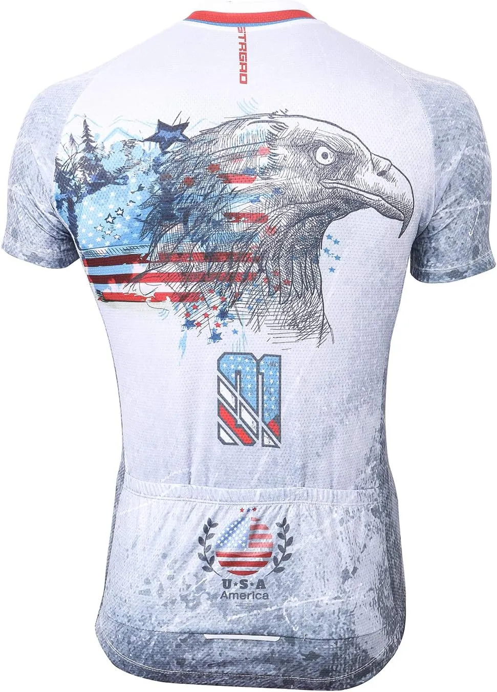 Strgao Men's Cycling Jersey Bike Short Sleeve Shirt