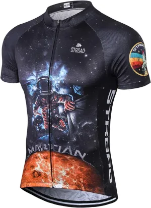Strgao Men's Cycling Jersey Bike Short Sleeve Shirt