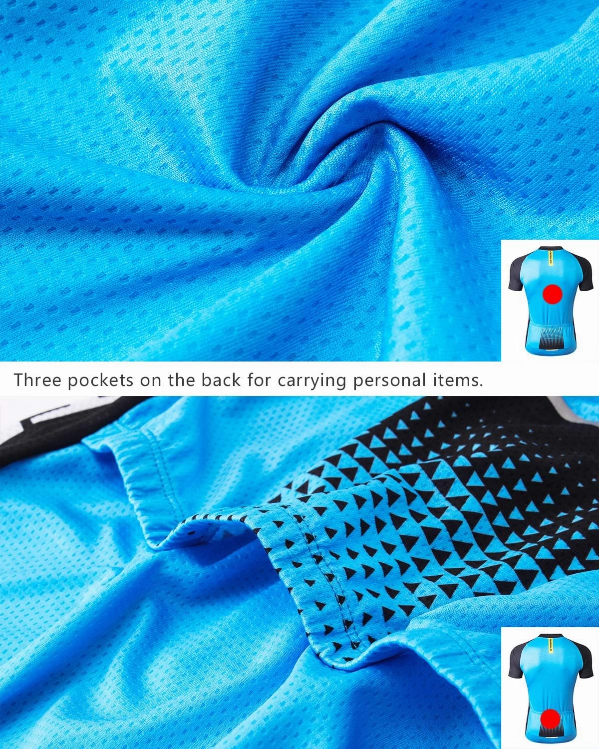 Strgao Men's Cycling Jersey Bike Short Sleeve Shirt