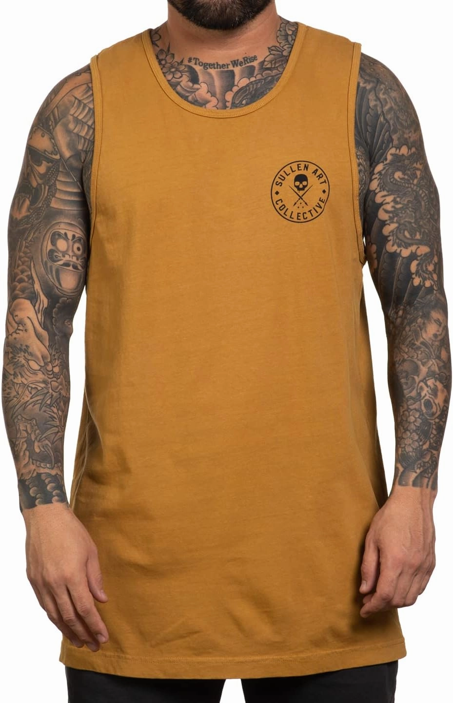 Sullen Men's Ever Tattoo Lifestyle Graphic Art Classic Logo Badge Premium Sleeveless Tank Top