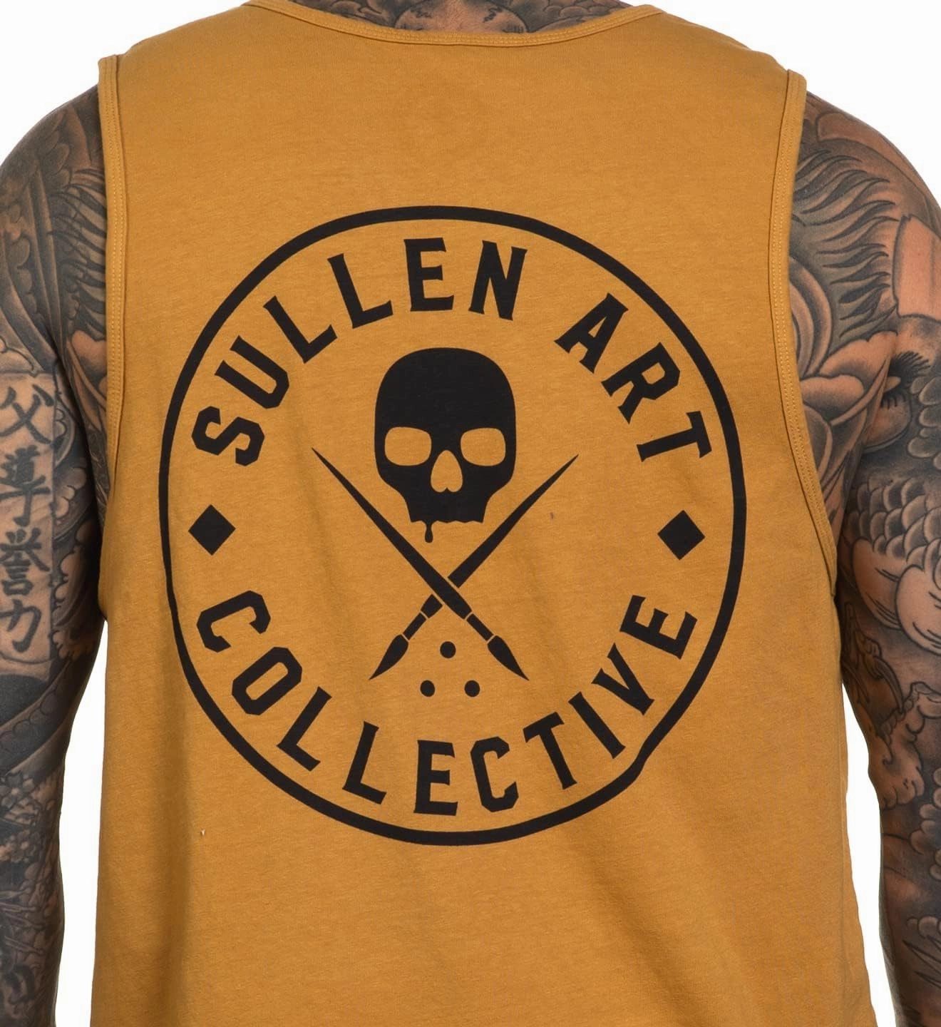 Sullen Men's Ever Tattoo Lifestyle Graphic Art Classic Logo Badge Premium Sleeveless Tank Top