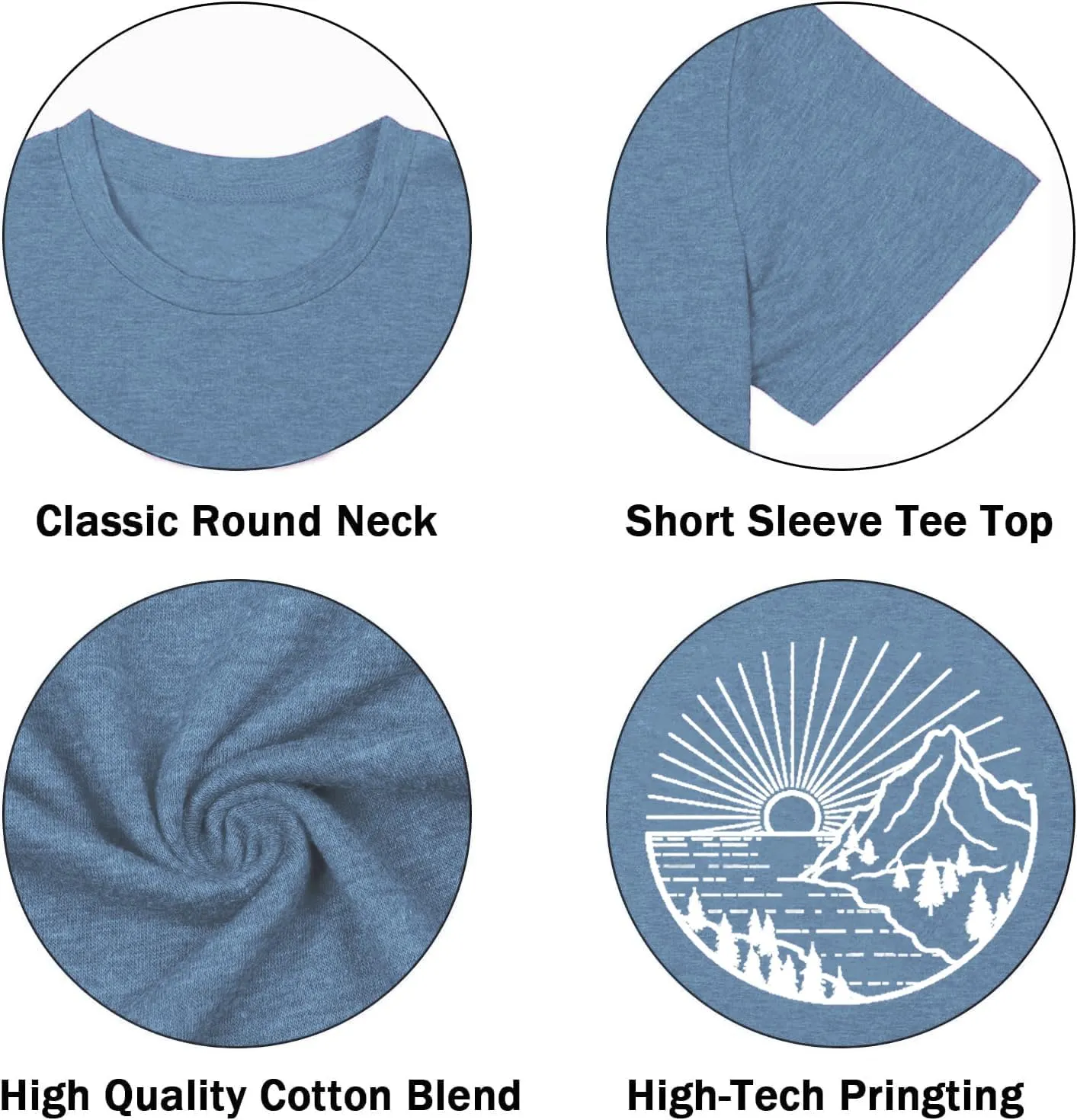 Summer Casual Funny Cute Tank Tops for Women Hiking Mountain Adventure Beach Vacation Letter Pint Graphic Tee Shirt