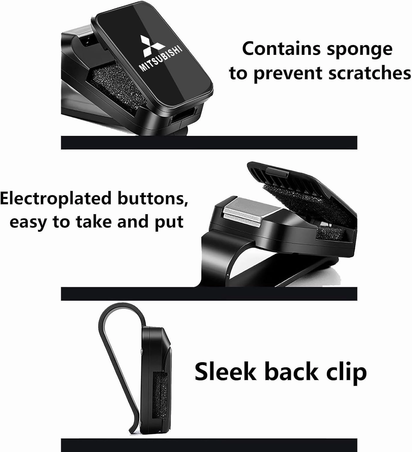 Sunglasses Holder for Car for Mitsubishi Outlander III (Facelift 2015) 2015 2016 2017 2018, Car Sunglasses Holde Car Accessories Car Accessories Interior,White