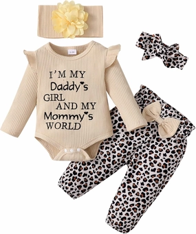 SUNNY PIGGY Newborn Infant Baby Girl Clothes Ruffle Romper Toddler Girl Floral Cotton Pant Sets Girls Clothing Outfit
