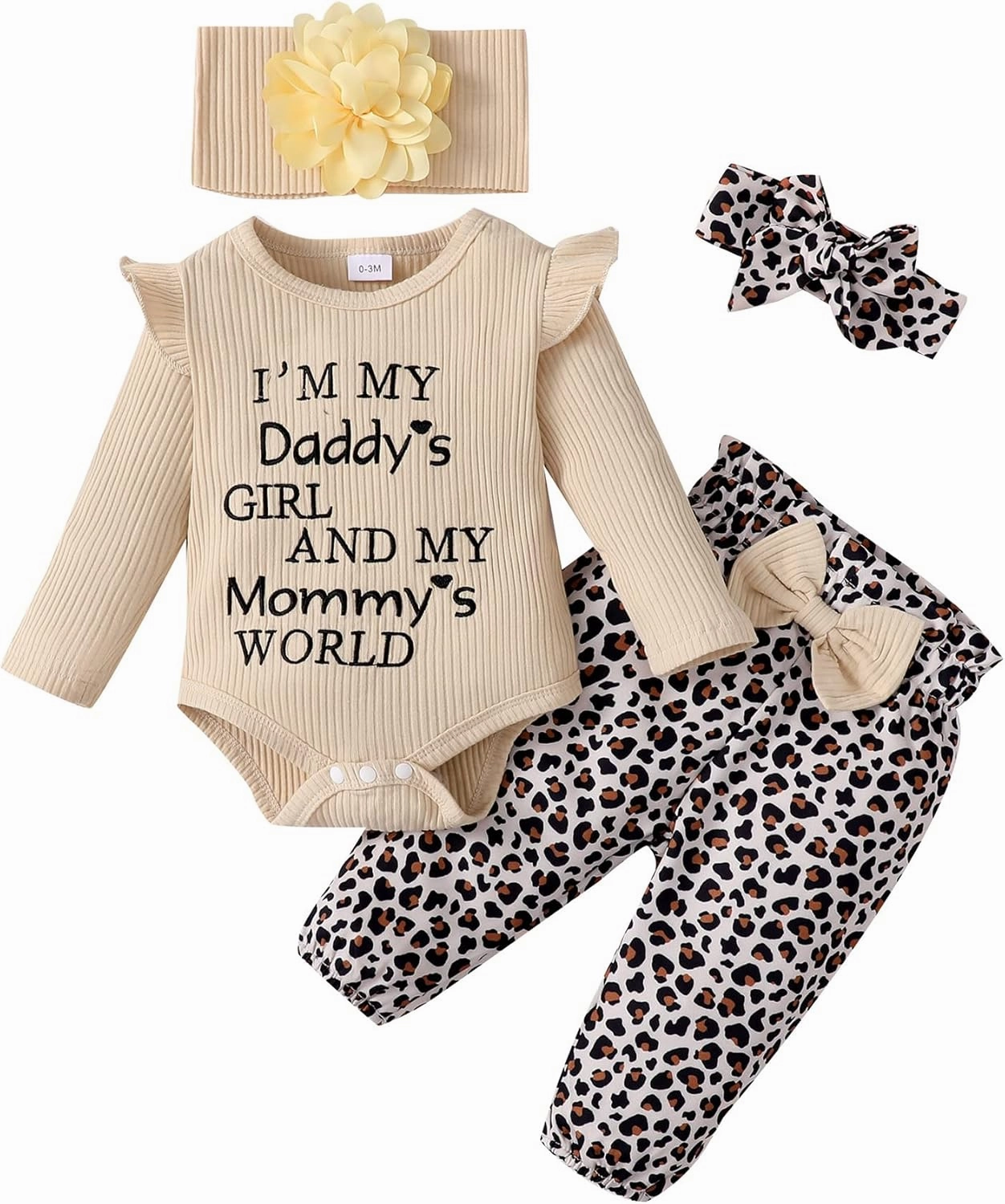 SUNNY PIGGY Newborn Infant Baby Girl Clothes Ruffle Romper Toddler Girl Floral Cotton Pant Sets Girls Clothing Outfit