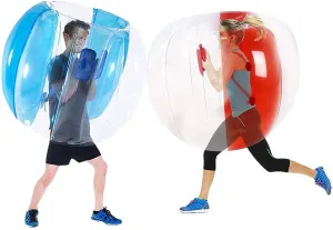 SUNSHINE-MALL 48 inch 2 pcs Bumper Sumo Ball for Adults,Kids, Inflatable Bounce Body Zorb Ball for Outdoor Team Gaming Play for 6 Ages  (red Blue)