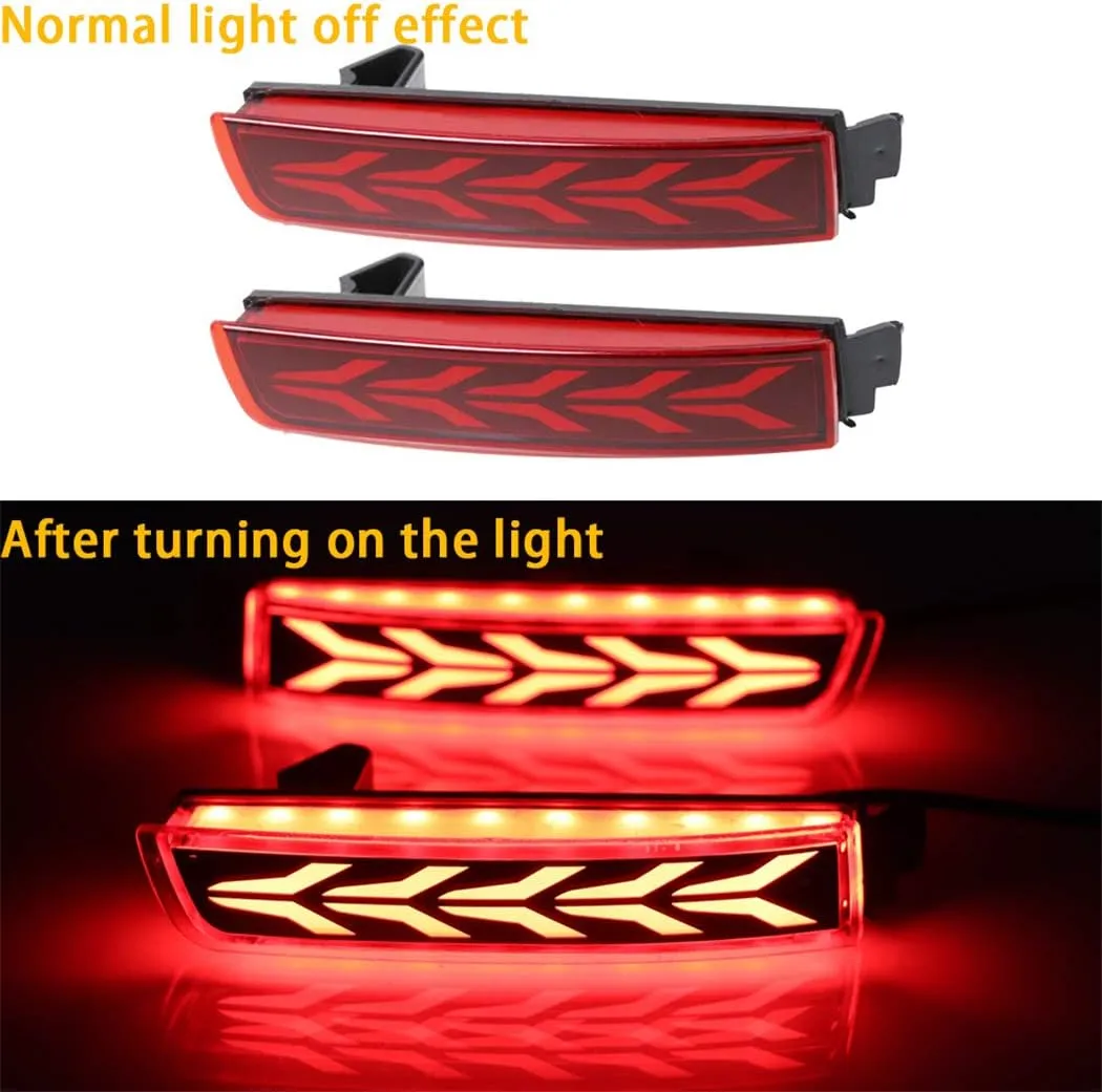 Super Bright BrakeLights for Kicks 2018-2020 2PCS LED Bumper Reflector Lights Tail Lamps Reverse Light Plane-Type
