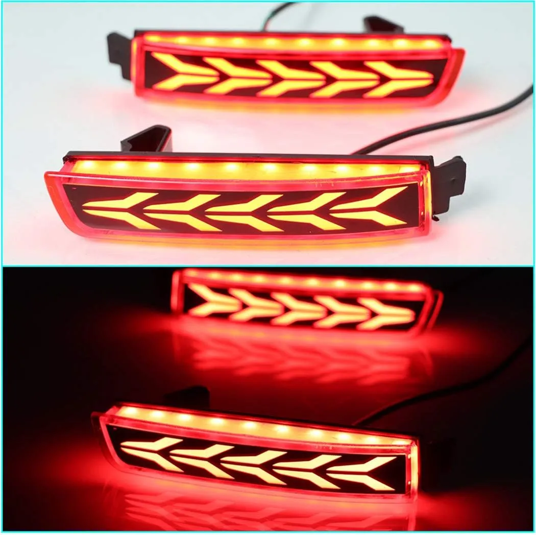 Super Bright BrakeLights for Kicks 2018-2020 2PCS LED Bumper Reflector Lights Tail Lamps Reverse Light Plane-Type