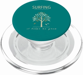 Surfing Wave Ocean Tree Growth Nature Adventure PopSockets PopGrip for MagSafe
