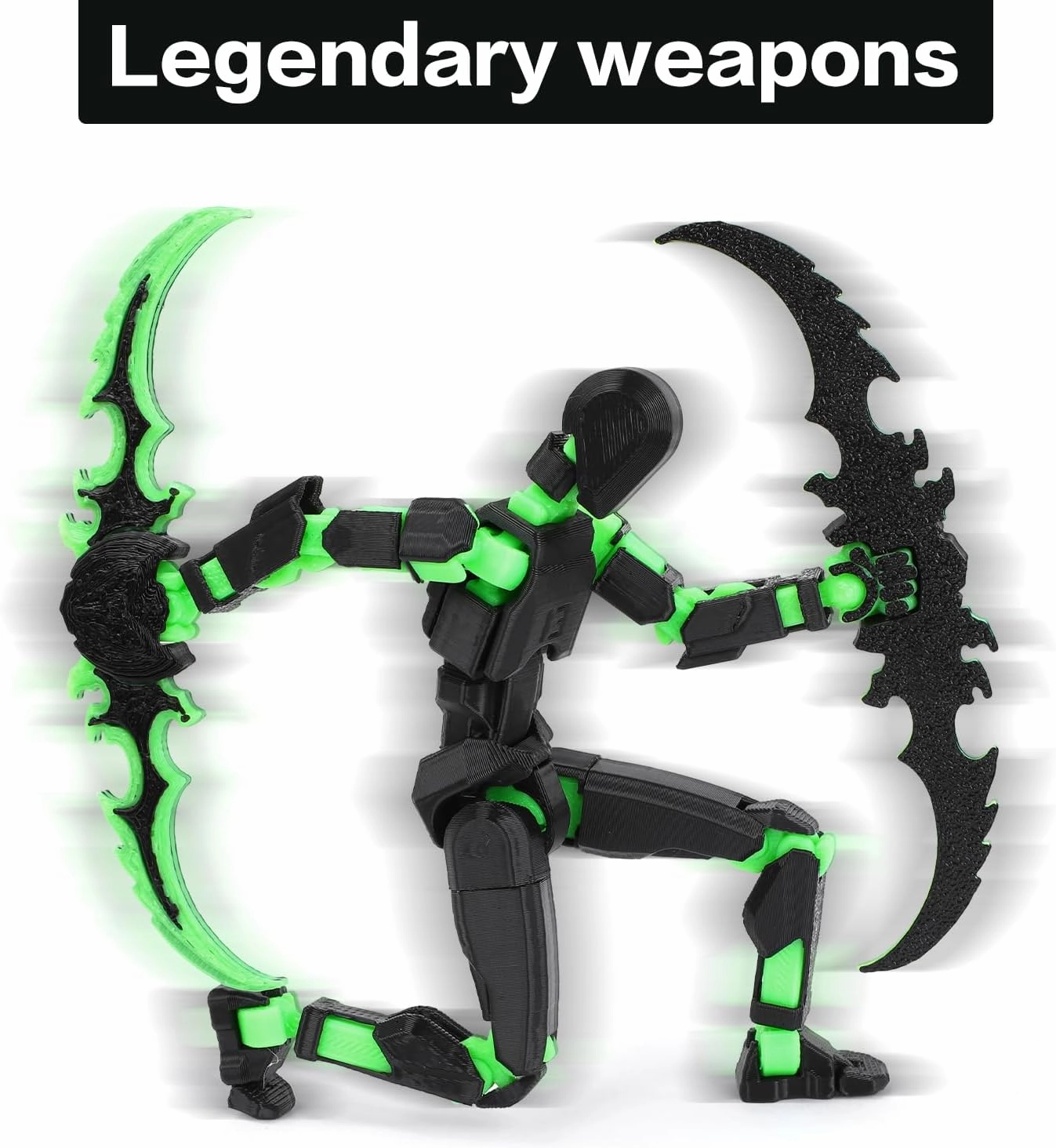 T13 Action Figure Set - 3D Printed With Weapons | Titan 13 Articulated | Dummy 13 Stick Titan T 13 Robo 13 Mission 13 for Lucky 13 Lovers (Assembly Completed)