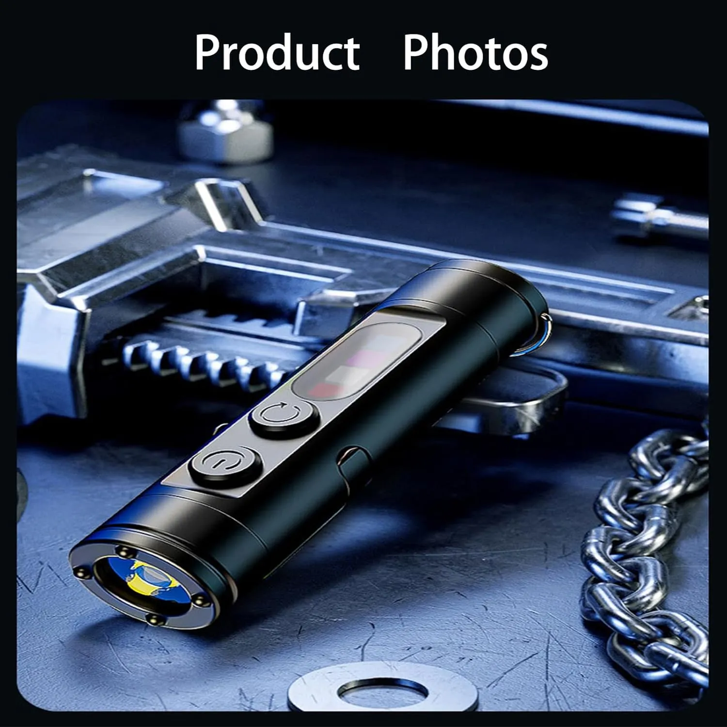 Taclite Mini – The Ultimate Everyday Micro Tool, High Brightness, Energy Saving, Waterproof, Hands-Free Waist Hanging, Suitable for a Variety of Places (Sliver)