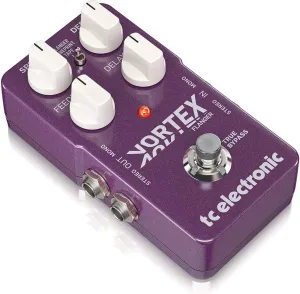 TC Electronic VORTEX FLANGER Outstanding TonePrint-Enabled Flanger Pedal with 2 Built-In Flanger Modes, Deep Control and Stereo I/O