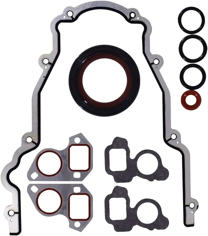 tcs45993 Timing Cover Gasket Seal Fits for GM Chevrolet LS Series LS1 LS2 LS3 LS6 LQ9 LQ4 Vortec 4.8 5.3 5.7 6.0 Water Pump Gaskets Crankshaft Seal