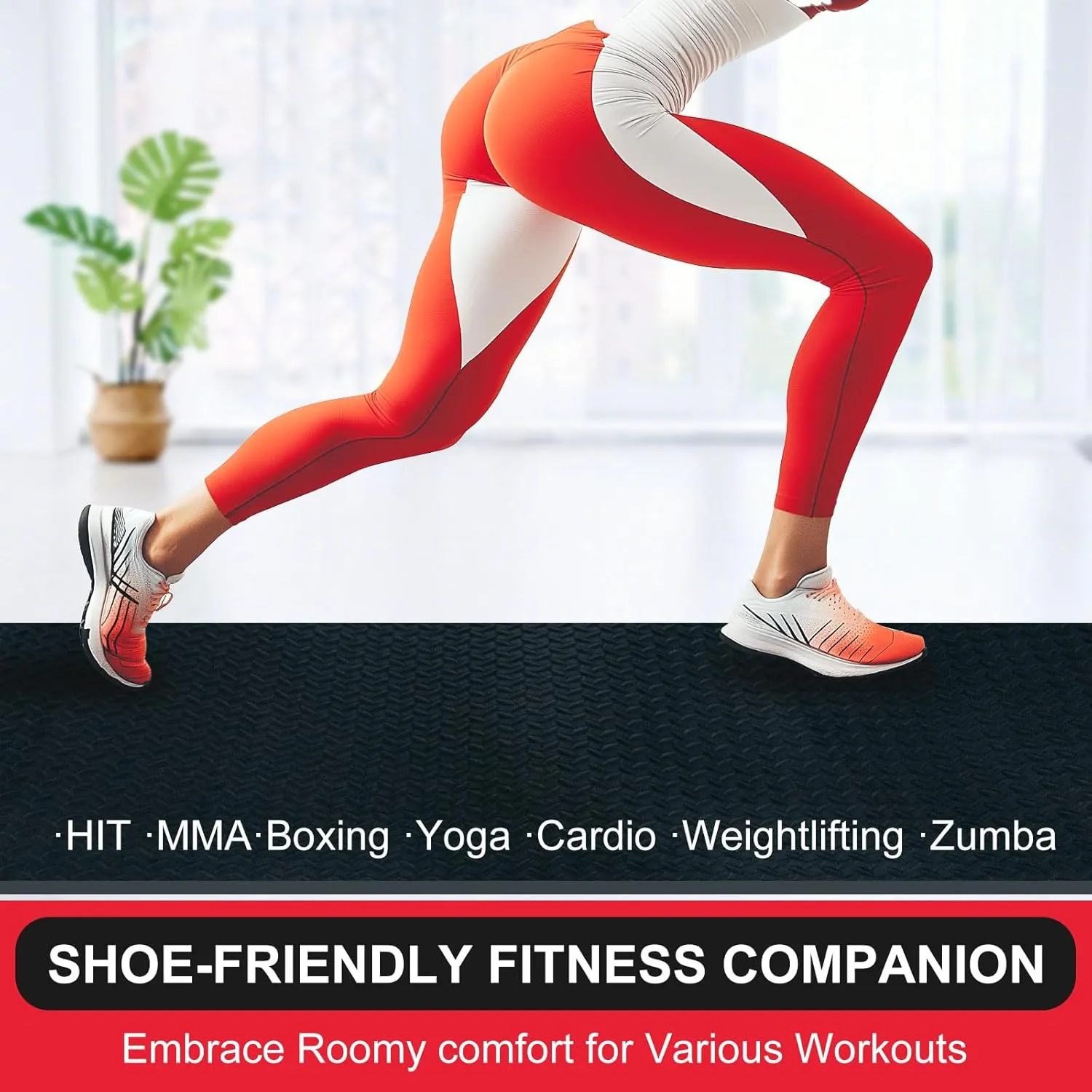The 10mm high-density foam is a perfect combination of stability and cushioning.