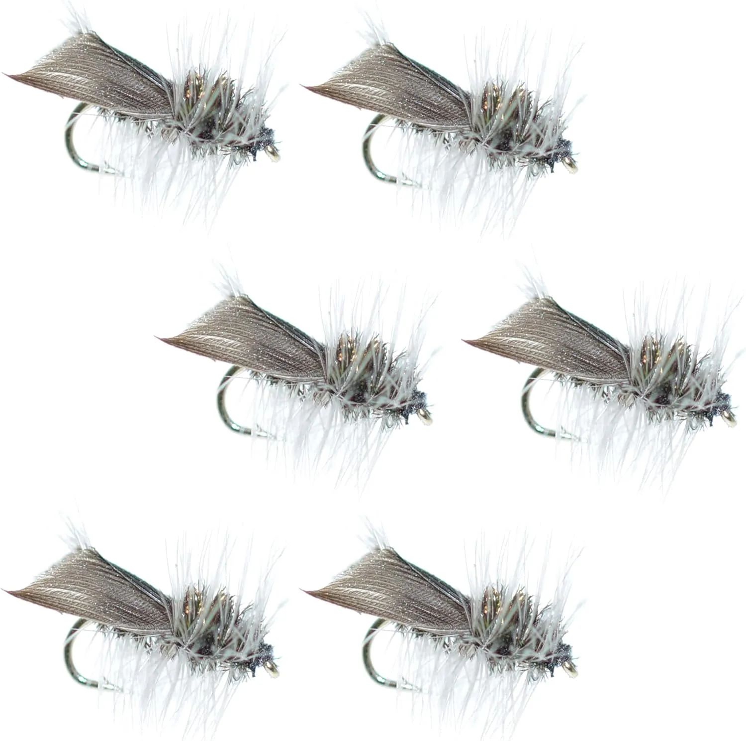 The Fly Fishing Place Hemingway Caddis Classic Trout Dry Fly - Set of 6 Flies Size 18