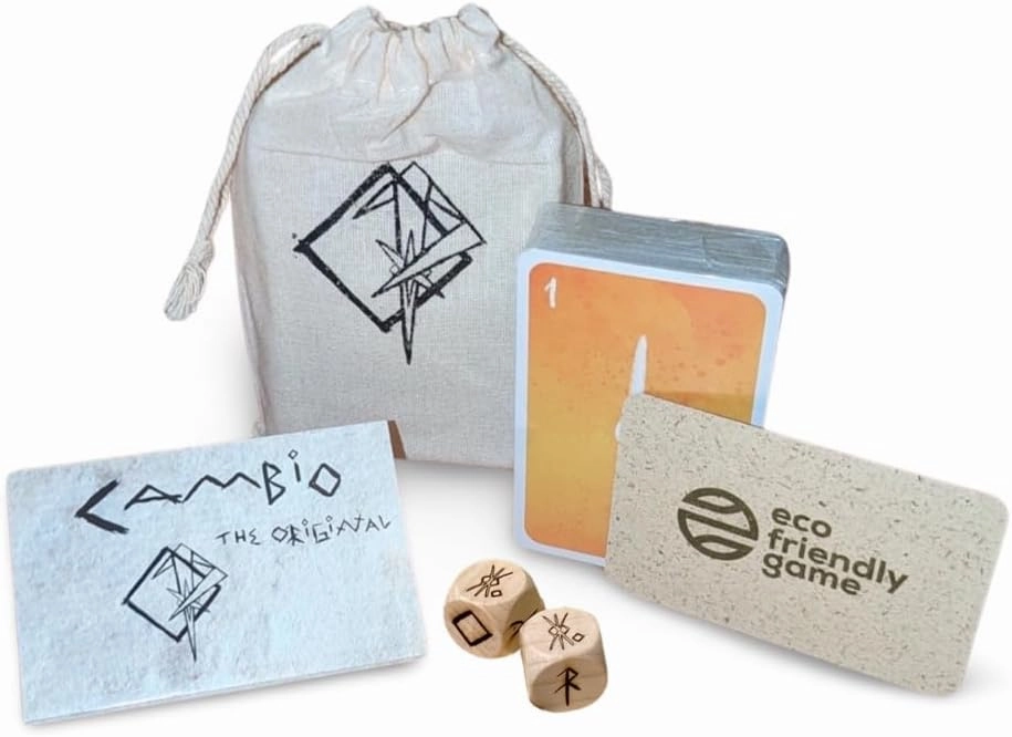 The Deck by Cambio Unlimited – 76-Card Game System with Custom Dice – Multiple Game Modes – Portable, Eco-Friendly, Family Strategy Card Game
