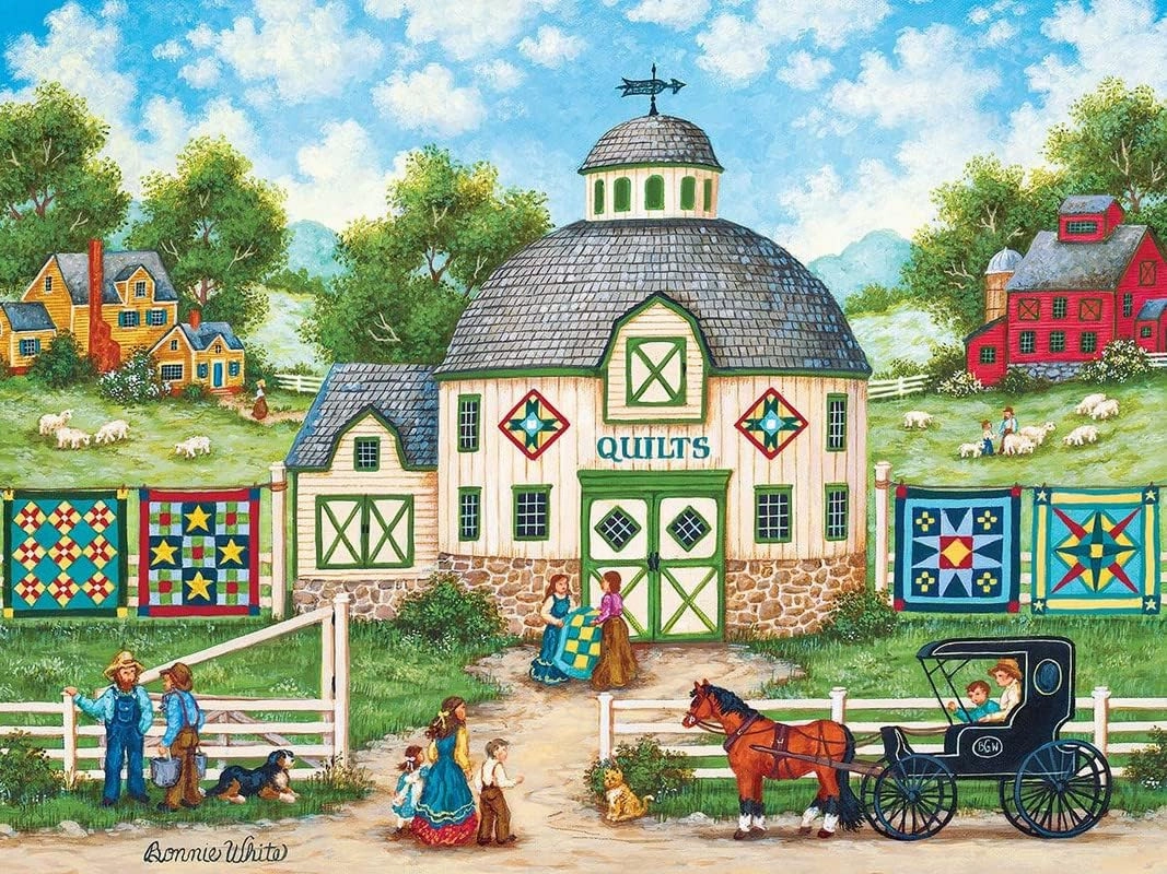 The Early Bird Catches The Fish 500 Piece Jigsaw Puzzle Wooden Jigsaw Puzzle Farm Farmhouse Children and Adolescents Educational Training Decompression Resistant Difficult Play Games
