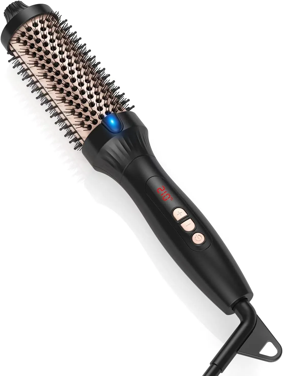 Thermal Brush Heated Round Brush Thermal Hair Brush Hair Curling Brush Ceramic Titanium Barrel, 30s Fast Heating, Tourmaline Ionic Technology for Salon-Quality Blowouts Curls Waves at Home