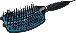 Tion Boar Bristle Hot Vent Brush with Nano Ionic Ceramic Plate Brush Made in Korea/Detangling Normal Brush Function and Wet Hair Quick Dry, Curly Hair Smoothing Brush
