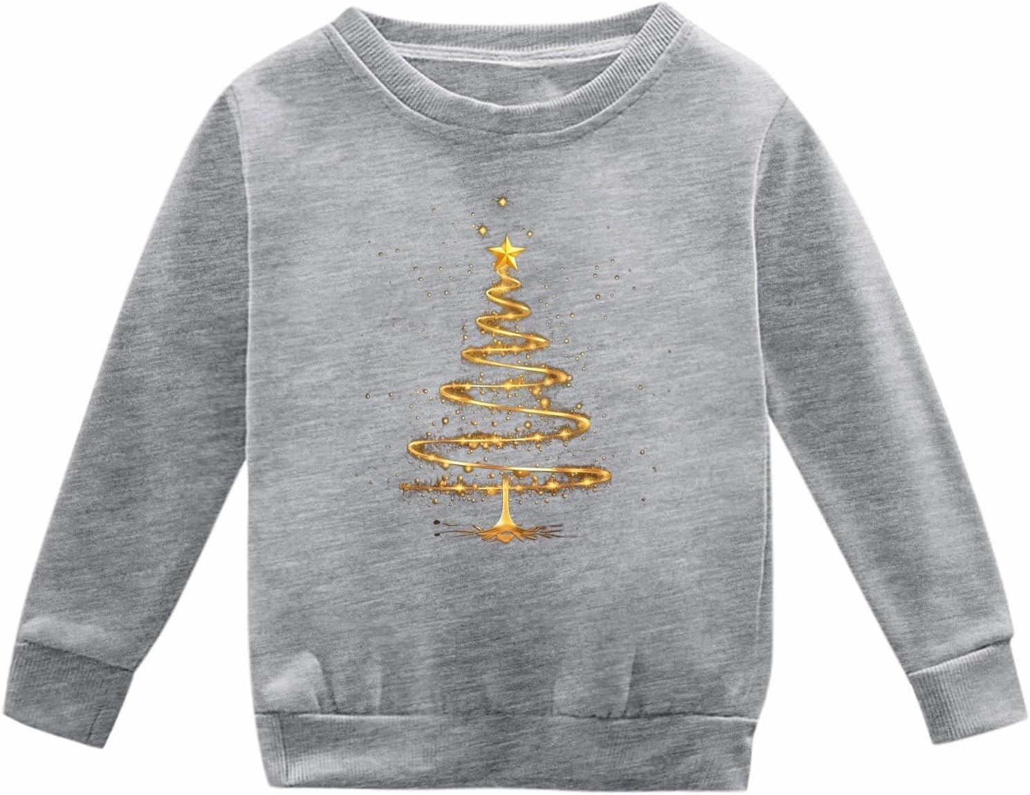 ToddlBy Kids Toddler Boys Girls Christmas Sweatshirt Baby Long Sleeve Sweaters Xmas Tree Crewneck Pullover Tops