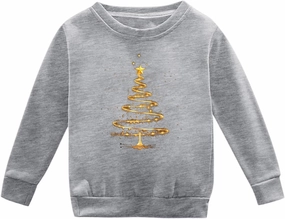 ToddlBy Kids Toddler Boys Girls Christmas Sweatshirt Baby Long Sleeve Sweaters Xmas Tree Crewneck Pullover Tops