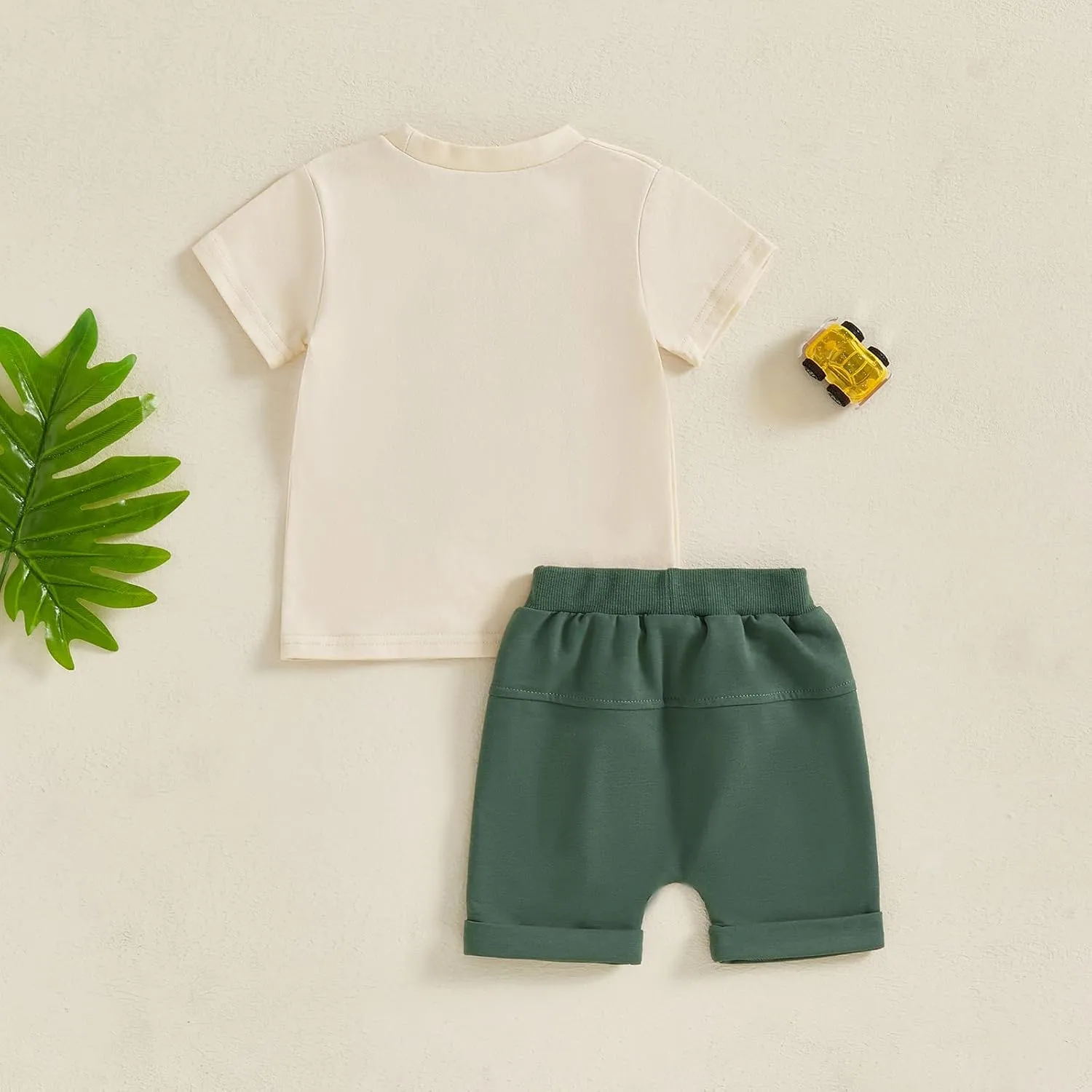 Toddler Baby Boy Garbage Truck Short Sleeve T-Shirt Tops Shorts Set Trash Day Truck Driver Outfit 2Pcs Summer Clothes