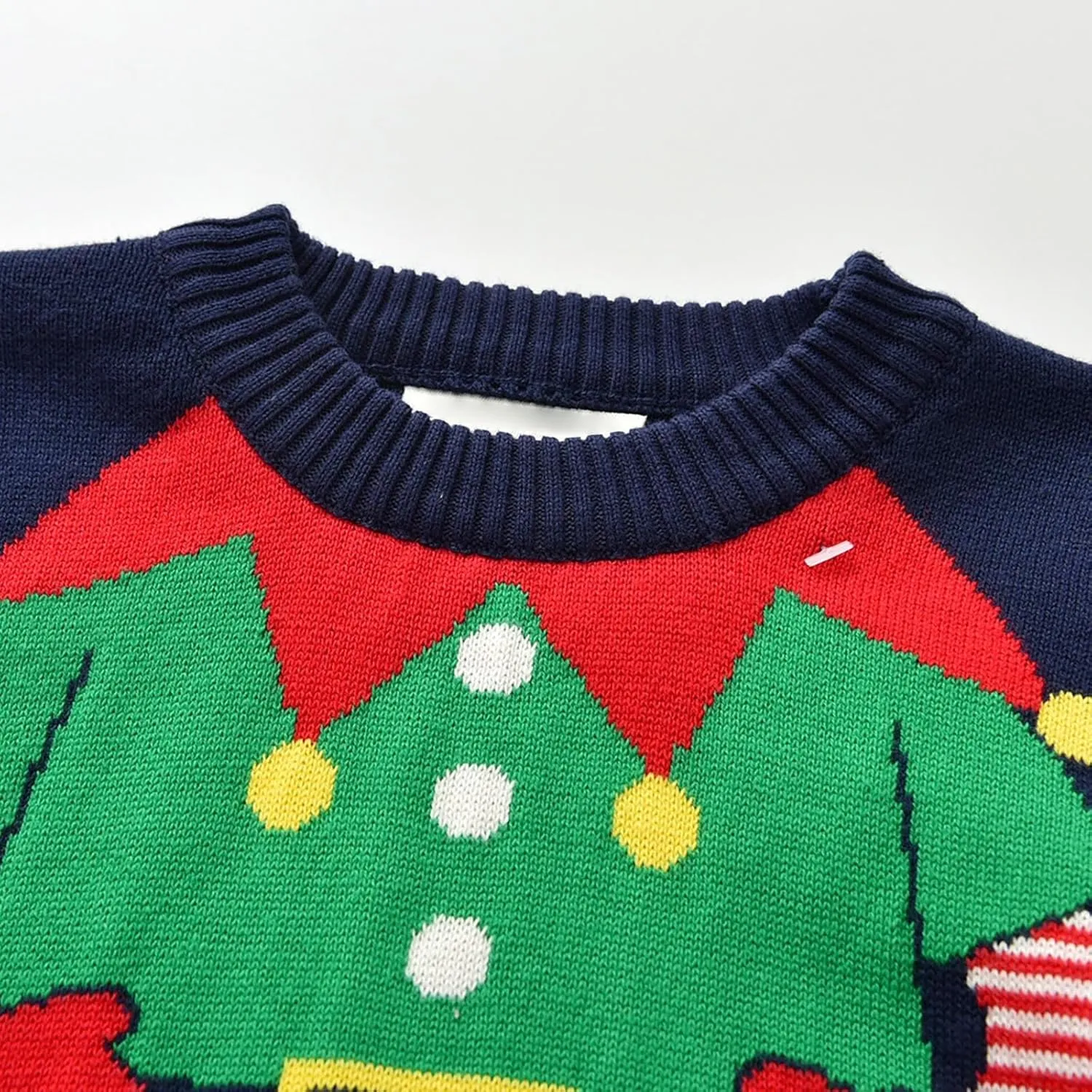 Toddler Infant Baby Boy Girl Christmas Knit Sweater Long Sleeve Crewneck Pullover Jumper Cute Xmas New Year Clothes
