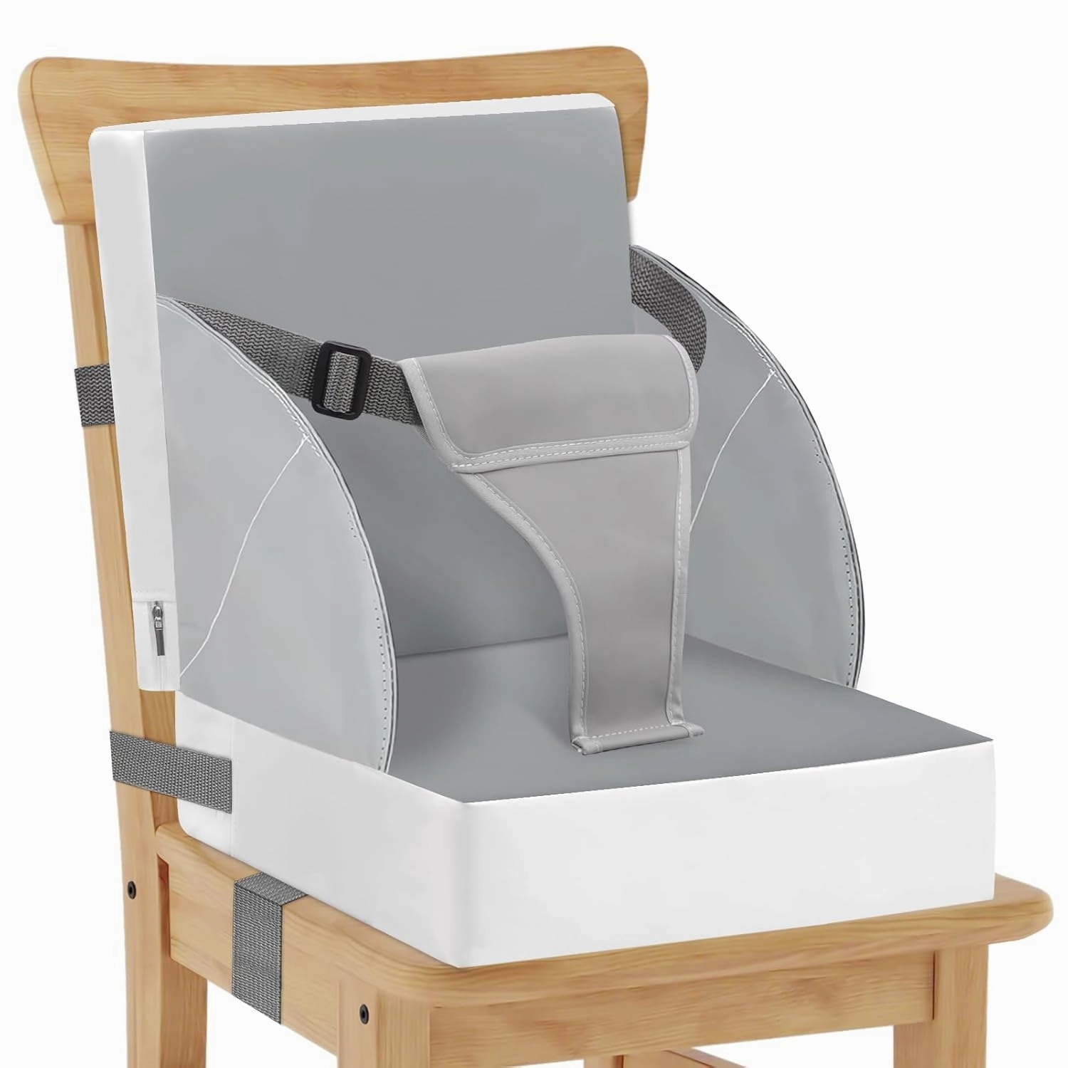 Toddler Booster Seat for Dining Table, PU Waterproof Strong Support Portable Booster Chair for Toddlers Eating, Easy Cleaning Booster Seat Cushion Detachable with Fix Straps
