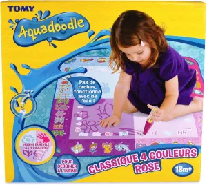 Tomy Aquadoodle Classic Large Water Doodle Mat, Official No Mess Colouring & Drawing Game, Suitable for Toddlers and Children - Boys & Girls 18 Months, 2, 3, 4  Year Olds, Pink