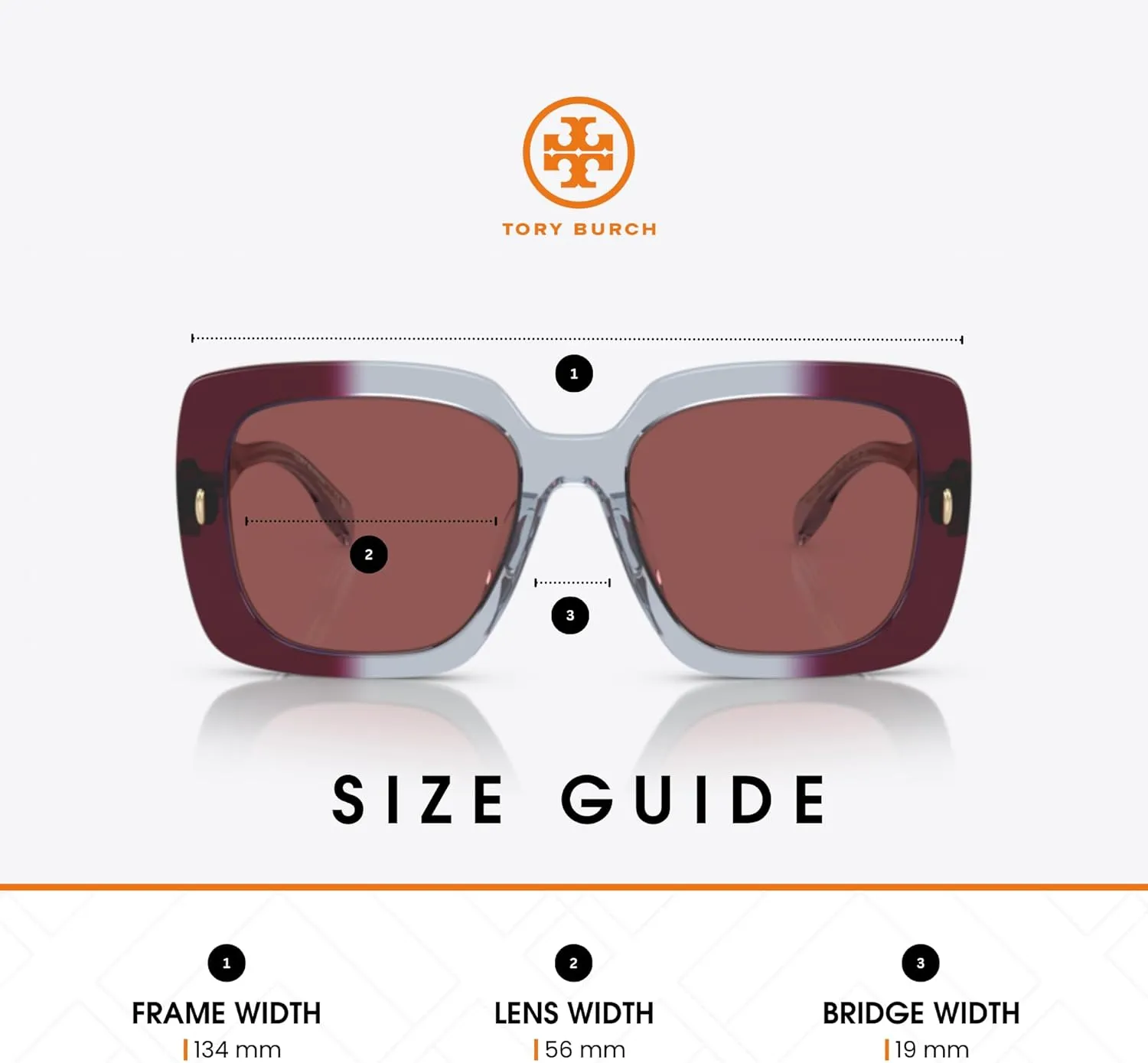Tory Burch TY7193U Square Sunglasses for Women   BUNDLE With Designer iWear Complimentary Eyewear Kit