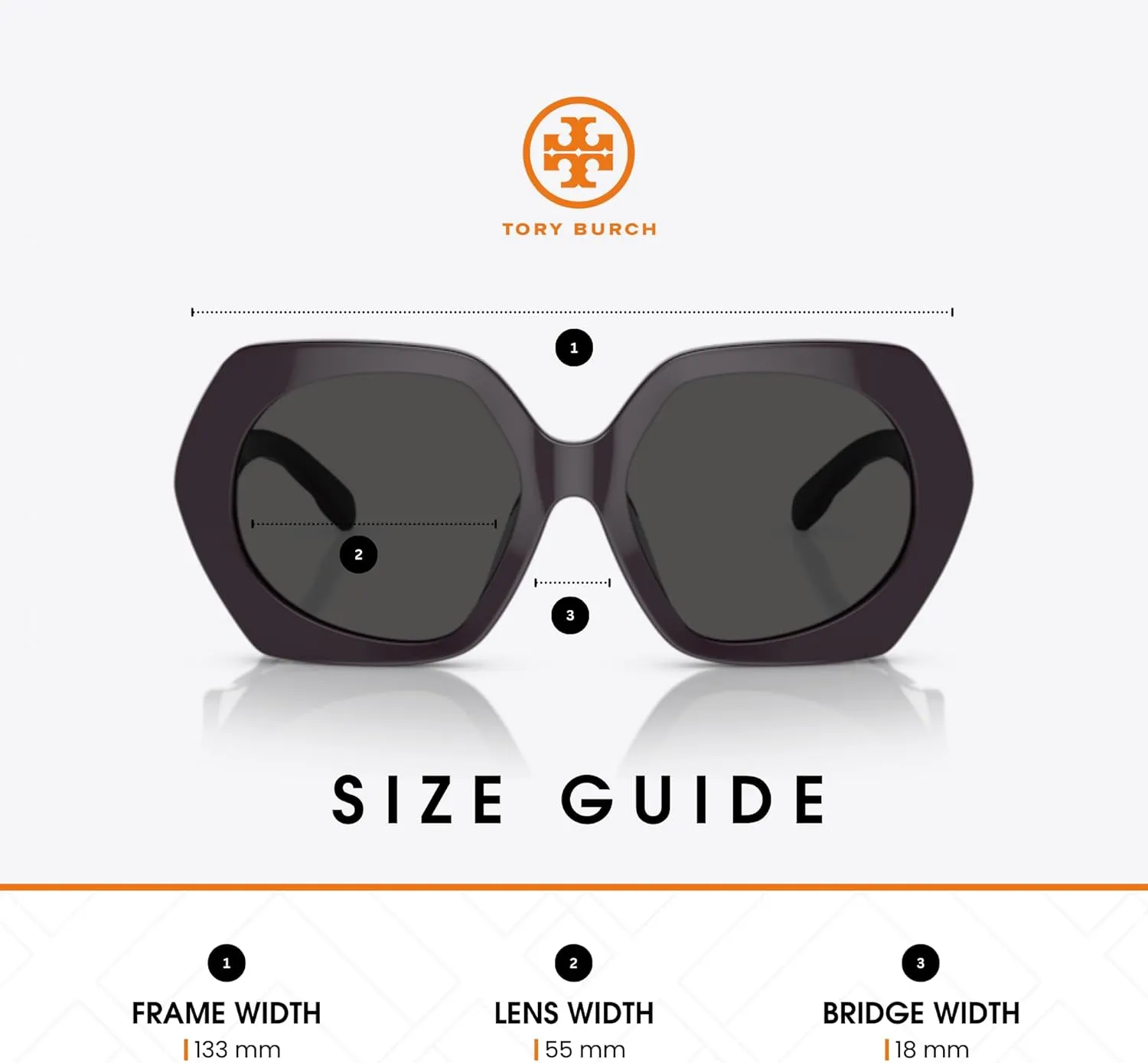 Tory Burch TY7195U Hexagonal Sunglasses for Women   BUNDLE With Designer iWear Complimentary Eyewear Kit