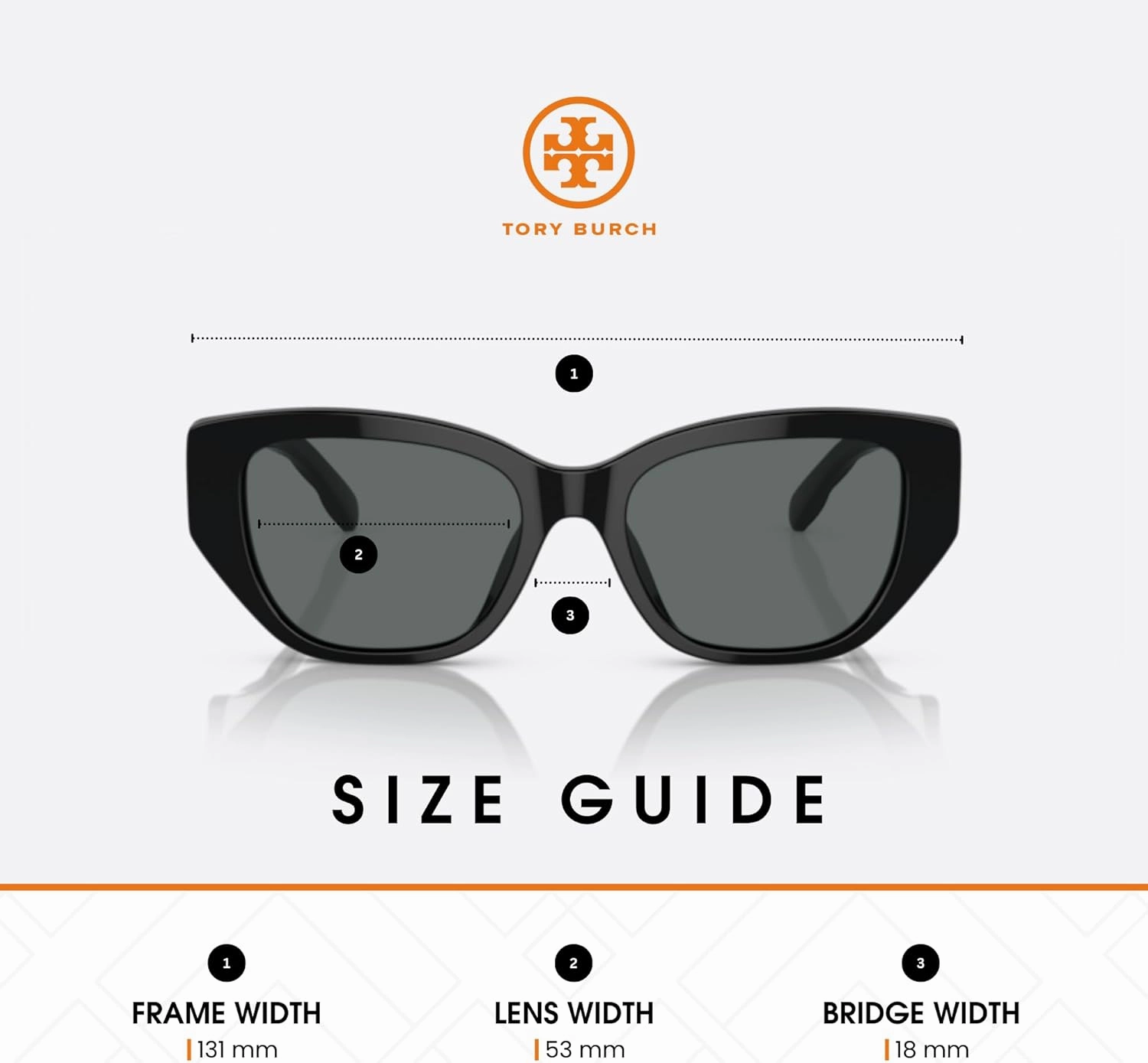 Tory Burch TY7196U Rectangular Sunglasses for Women   BUNDLE With Designer iWear Complimentary Eyewear Kit