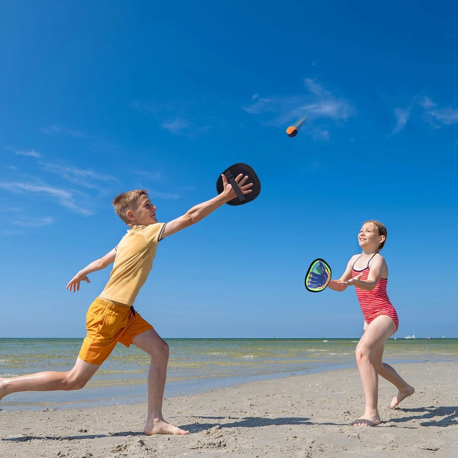 Toss and Catch Ball Game Set Pool Beach Toys for Kids Ages 3 4 5 6 7 8-12 Years Old Boys Girls Birthday Gifts, Yard Camping Paddle Ball Baseball Outdoor Games for Adults and Family