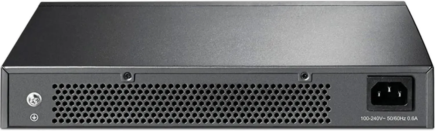 TP-Link TL-SG1024 | 24 Port Gigabit Ethernet Switch | Plug and Play | Sturdy Metal w/Shielded Ports | Rackmount | Fanless | 3 Year Manufacturer Warranty | Unmanaged, BLACK