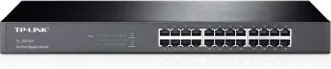 TP-Link TL-SG1024 | 24 Port Gigabit Ethernet Switch | Plug and Play | Sturdy Metal w/Shielded Ports | Rackmount | Fanless | 3 Year Manufacturer Warranty | Unmanaged, BLACK