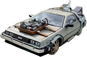 Treasureable Alloy Vehicle Model for DMC-12 Time Machine Sunstar Original 1 18 Simulation Alloy Car Model Festive Deluxe Gift