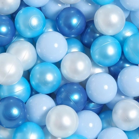 TRENDPLAY Plastic Balls for Ball Pits, Pack of 100 Hollow Balls, Perfect for Toddler Baby Pools,Party Decoration, 2.2 Inch 2.4 Inch 2.75 Inch