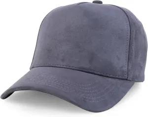 Trendy Apparel Shop 5 Panel Structured Soft Suede Snapback Ball Cap