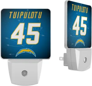 Tuli Tuipulotu Los Angeles Chargers Nightlight 2-Pack