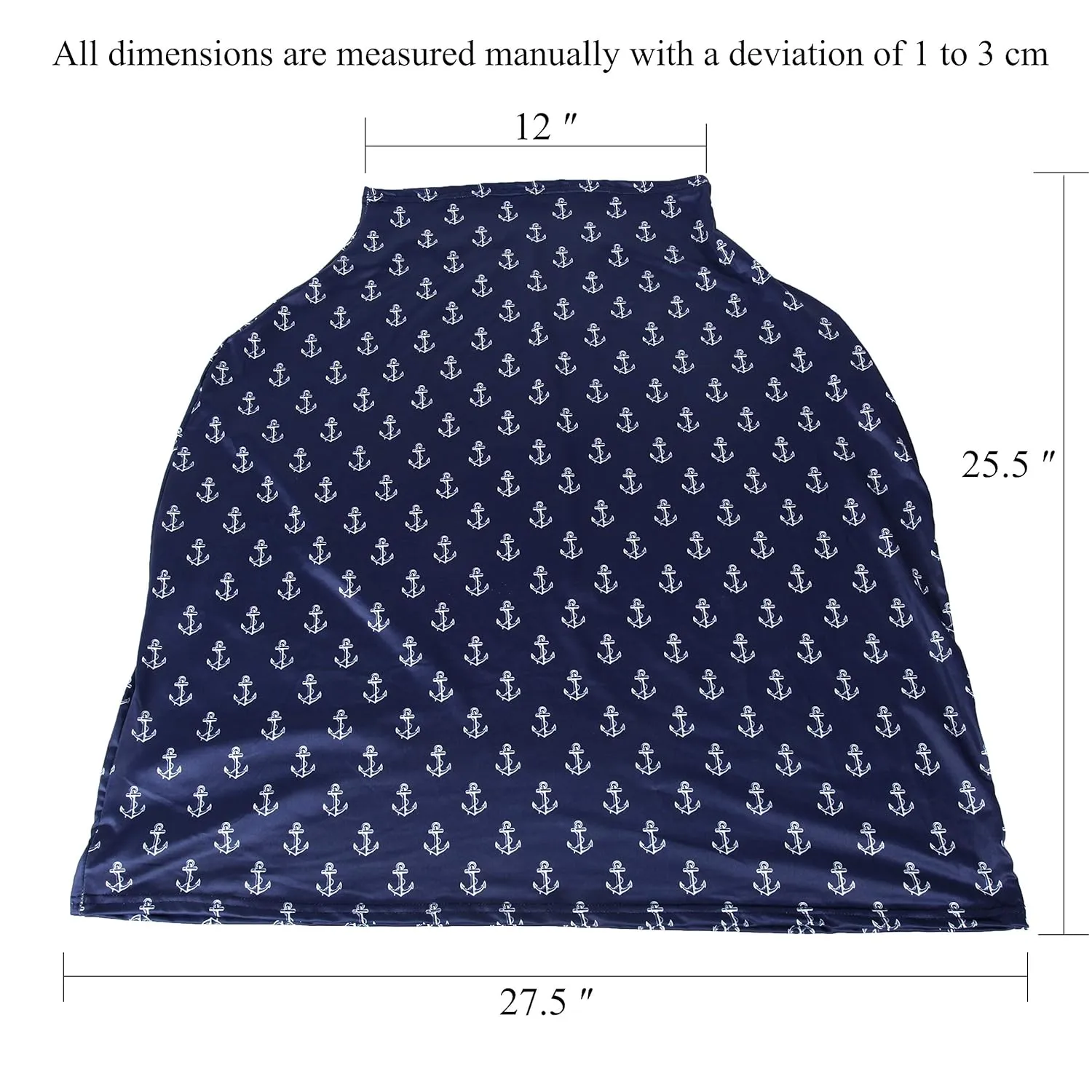 TUOKING Car Seat Covers for Babies, Multi-Use Cover-Silky Mom Nursing Cover Infant Breastfeeding Scarf Shopping Cart High Chair Ultra-Soft Stretchy for Boys and Girls Anchor