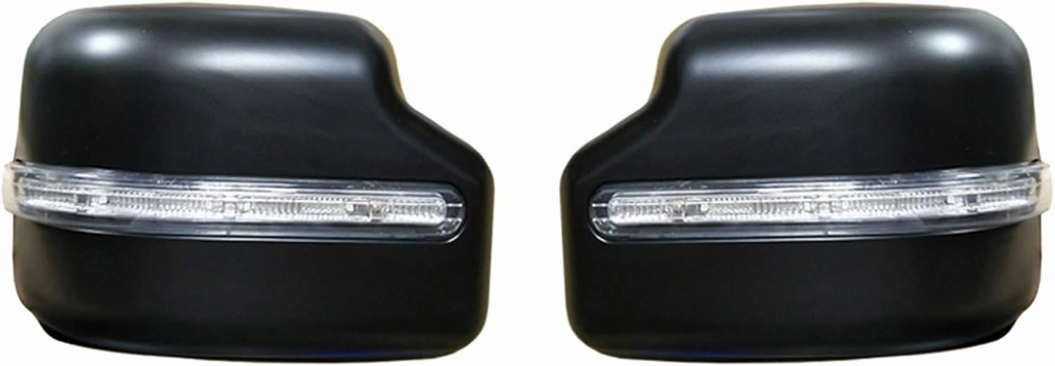 Turn Signal Lights Car Rear View Mirror Cover Side Car Wing Mirror Cap Shell with Turn Signal Light, for Suzuki, for Jimny Jb64 JB74 2018-2020 Black Car Wing Mirror Indicator Light